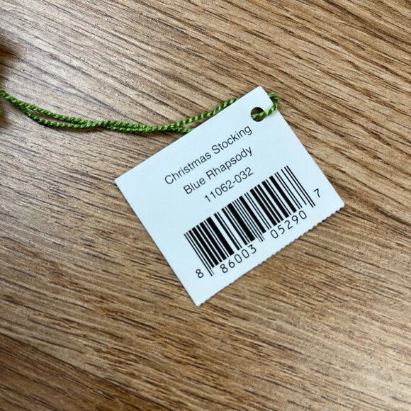 Vera Bradley Blue Rhapsody Christmas Stocking NEW - Picture 5 of 9